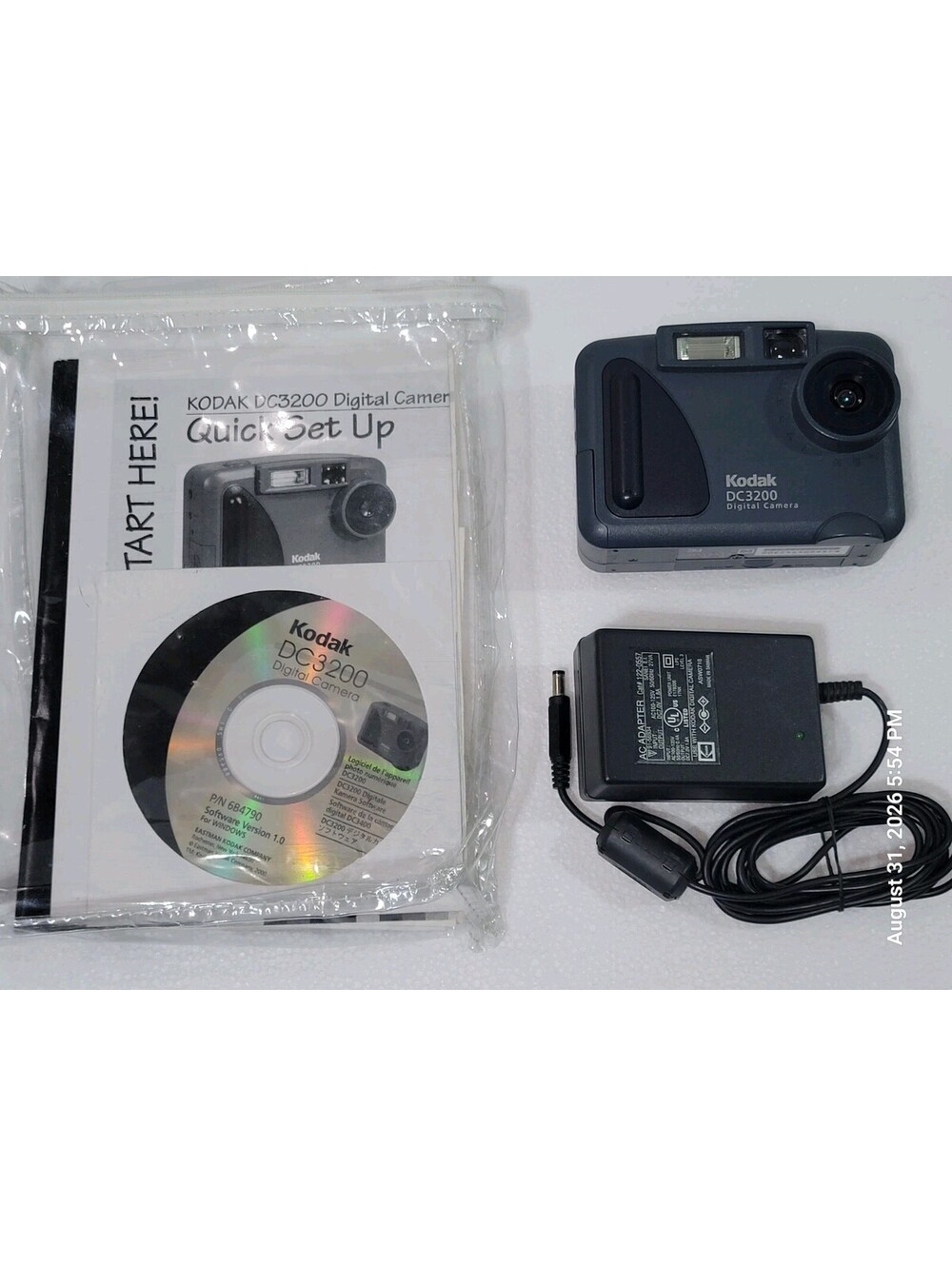 Vintage Kodak DC 3200 1.0MP Digital Camera Dark gray - Tested